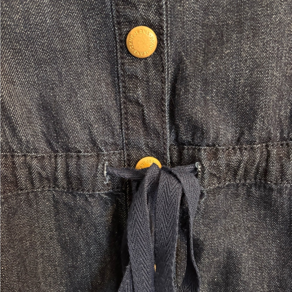 DKNY Denim Dress with tie waist - Picture 5 of 11